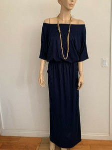 navy blue t shirt maxi dress