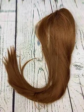 Hairpiece Ponytail Clip Extension Long Hair Heat Resisting 24in Brown