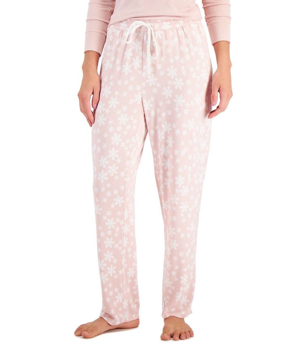 Charter Club Women's Butter Soft Printed Pajama Pants (Chalky Rose
