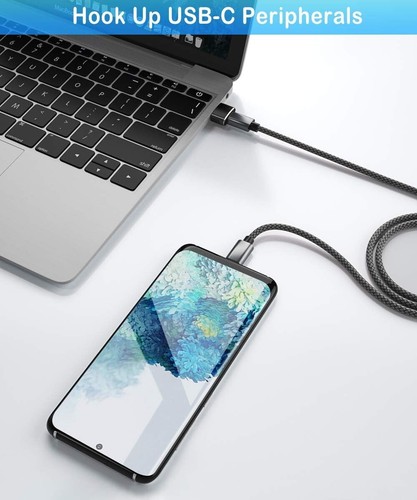 Adaptador USB a USB C Paquete de 1/3 Tipo C Hembra a USB A Macho Cargador Cable Convertidor - Imagen 3 de 7