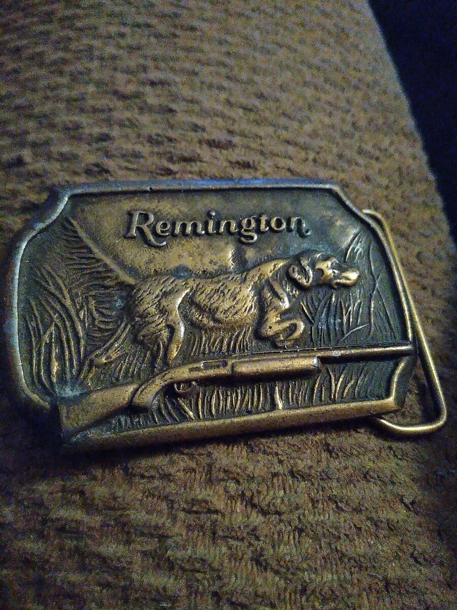 REMINGTON belt buckle Tiffany Studio New York 2nd Amendment REMINGTON belt buckle Tiffany Studio New York 2nd Amendment