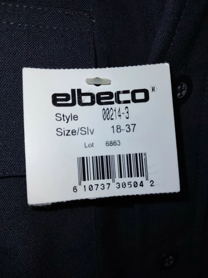 Новый с Ярлыками Elbeco безопасности рубашка Dutyplus 00214-3 18/37 черный...27 в груди 32 lgth - Изображение 3 из 4