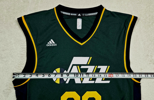 Adidas Karl Malone Utah Jazz Replica Alternative Jersey - Green - Men’s Medium - Picture 6 of 9