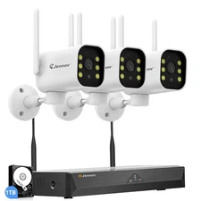 Wireless Home Security Camera System 10CH 5MP Outdoor WIFI Camera with 1TB HDD