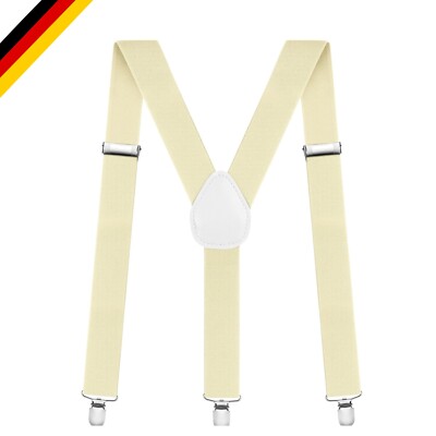 Aomig Hosenträger für Herren Streifen Hosenträger Herren Extra Stark Breit 3,...