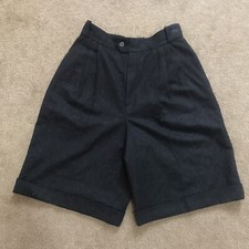 Vintage Burberry Shorts LADIES High Waisted Style 90s wool Womens Black size 40