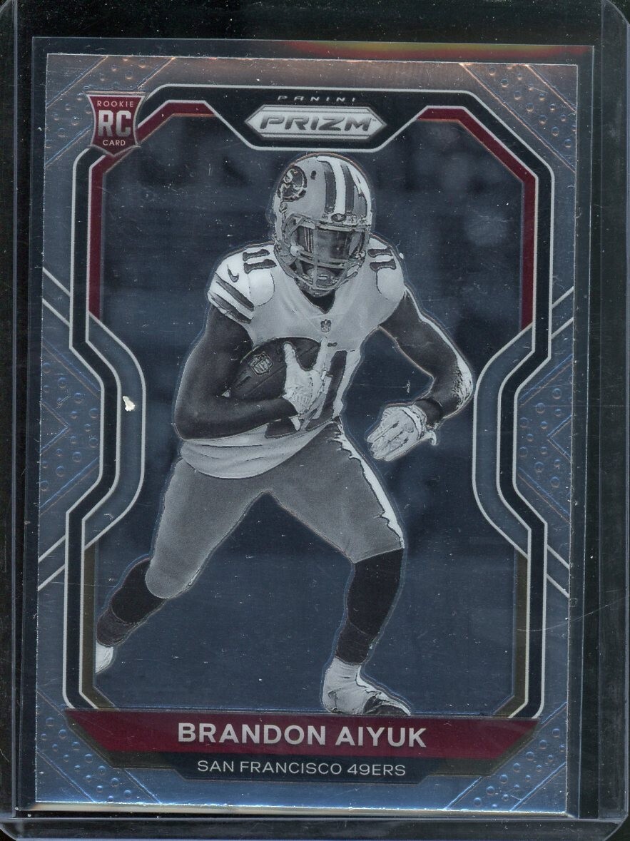 2020 Panini Prizm Brandon Aiyuk Negative Rookie RC #301 49ers