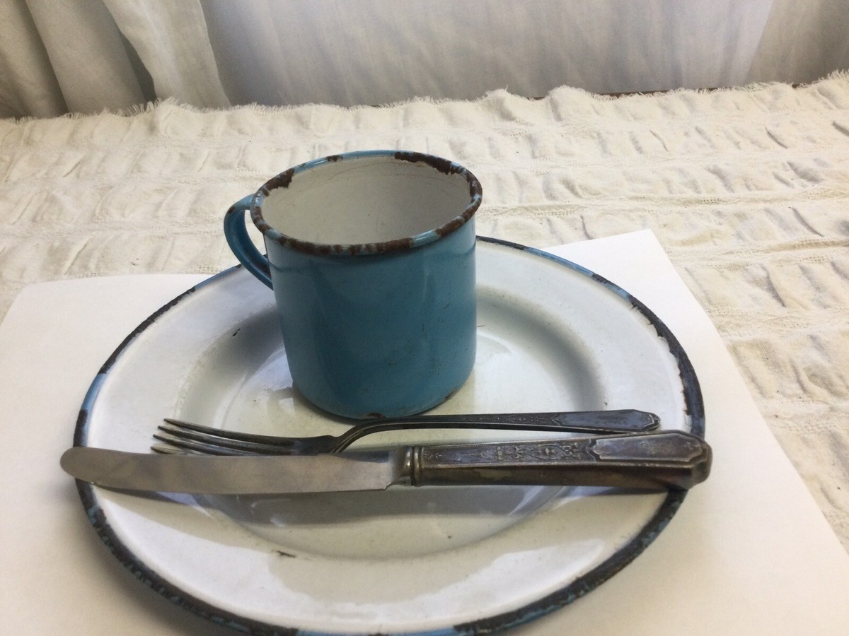 Vintage Kockums Sweden Blue Enamelware | eBay