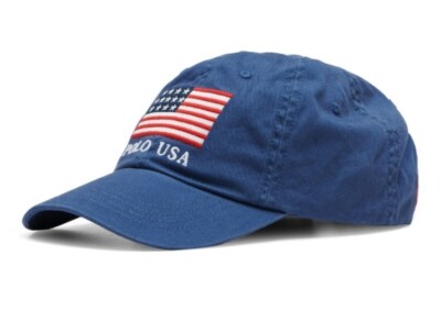 Polo RalphLauren USA ベースボールキャップ ブルー キャップ Polo Ralph Lauren Flag Chino Ball Cap - Navy | eBay