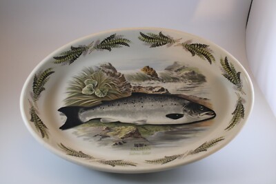 Portmeiron 16'' Salmon Salmo Salar Oval Baking Casserole Serving Dish England 