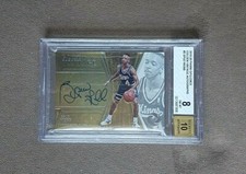 2019-20 Panini Opulence Spud Webb Golden Vintage Auto /49 BGS 8 NM-MT 10 Auto