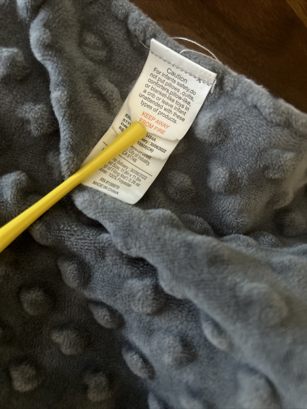 DTU Unique Bear Lovey, Aztec Print, Flannel and Minky