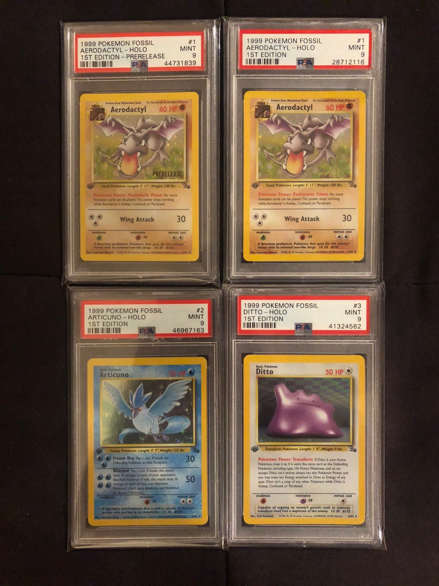 Pokemon 1999 1st Edition Fossil - 63/62 COMPLETE PSA 9 SET | eBay