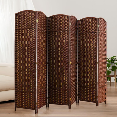 Room Dividers 6 Ft Folding Privacy Screen, Tall Extra Wide Partition Foldable...