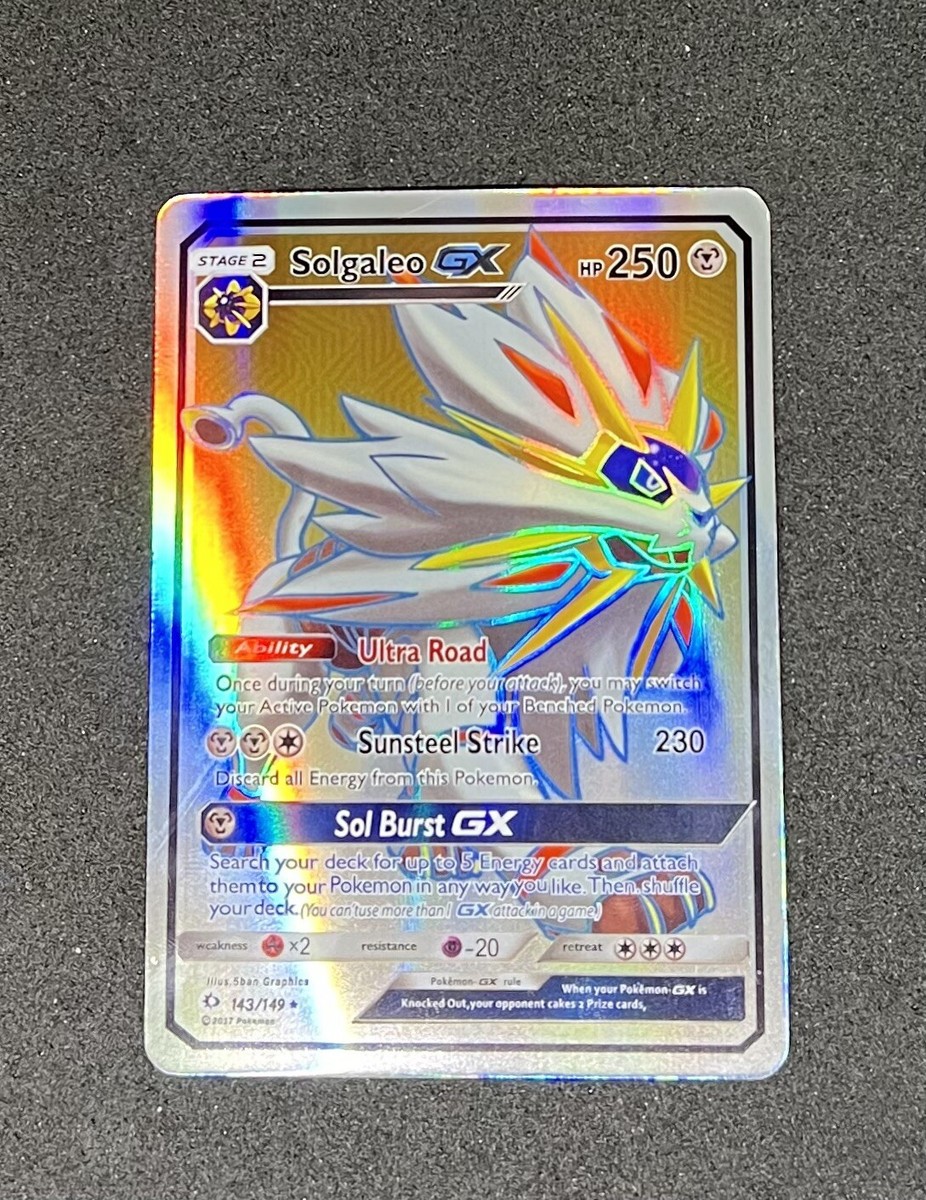 1x - Solgaleo GX - 143/149 - Full Art Ultra Rare NM, English