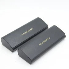 LOT OF 2 NEW BURBERRY BLACK AUTHENTIC EYEWEAR EYEGLASSES GLASSES SMALL CASE ONLY
