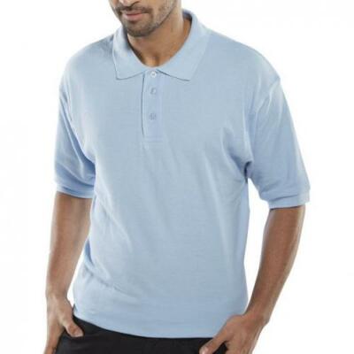 Click Workwear Polo Shirt Polycotton Sky Blue / Size XSmall