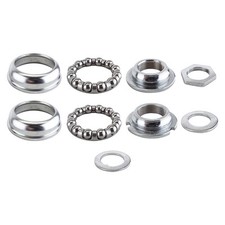 SUNLITE BICYCLE 1 PIECE HEX 24tpi SILVER 65mm BOTTOM BRACKET CUP SET w/Bearings