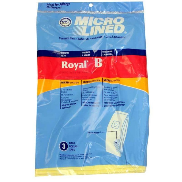 Royal Vacuum Bags Type B Vacuum Bags 3 Pack by DVC eBay