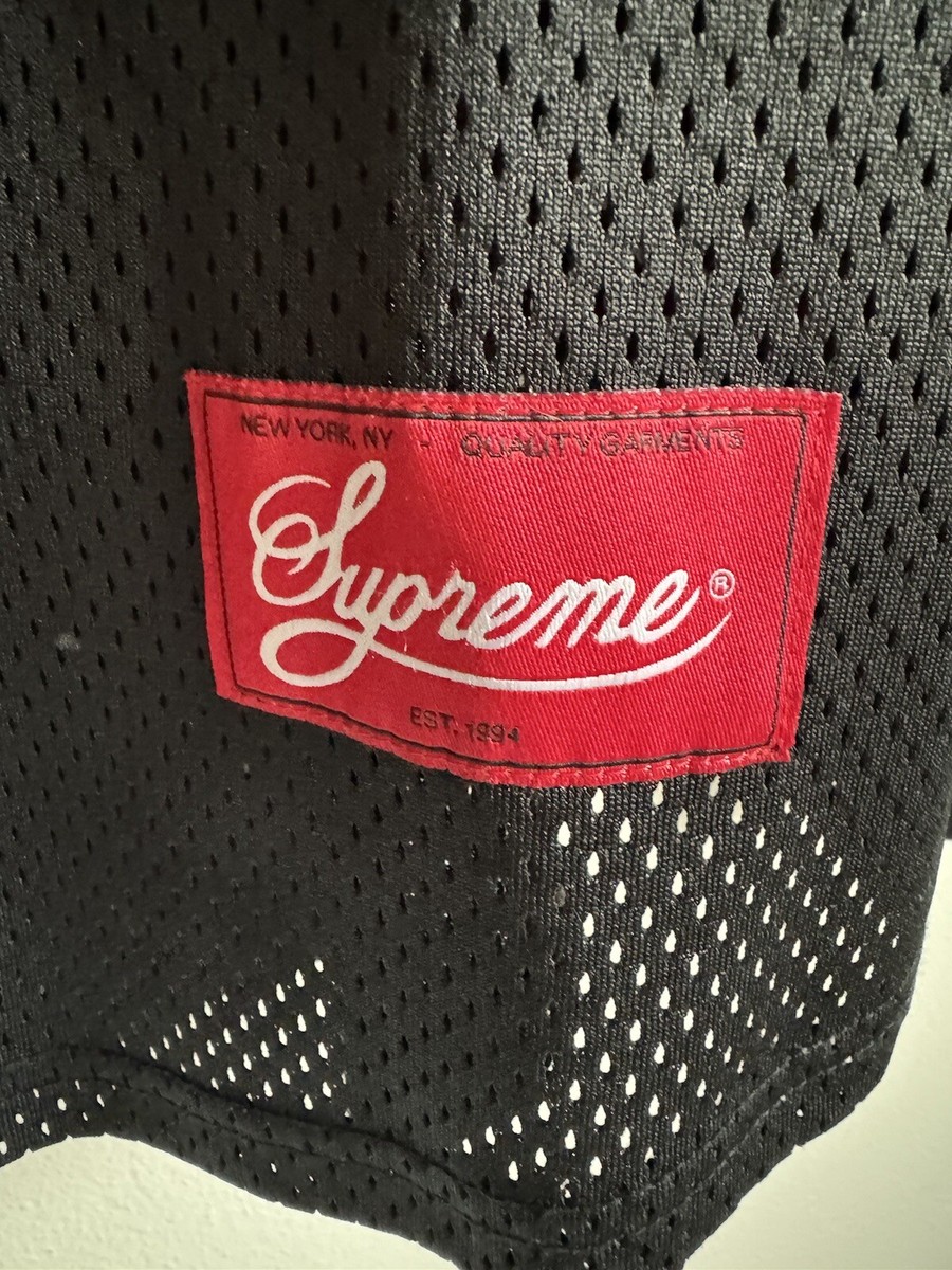 Supreme Mesh Hooded L/S Baseball Jersey Large | eBay