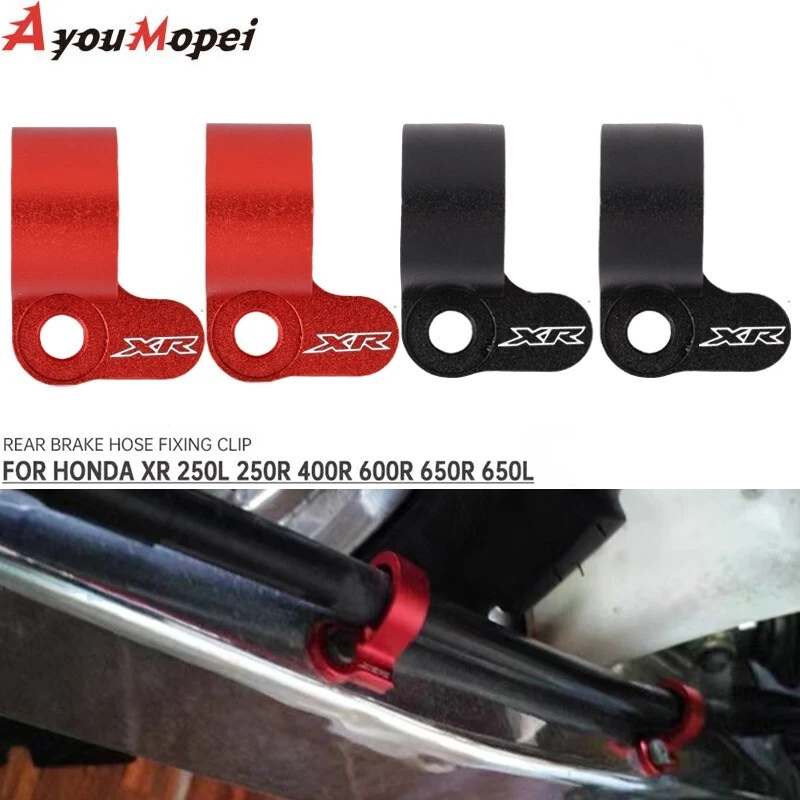 Abrazadera guía manguera freno trasero CNC para Honda XR 250L/R XR400R XR 650R/L XR600R Foto 2 de 4