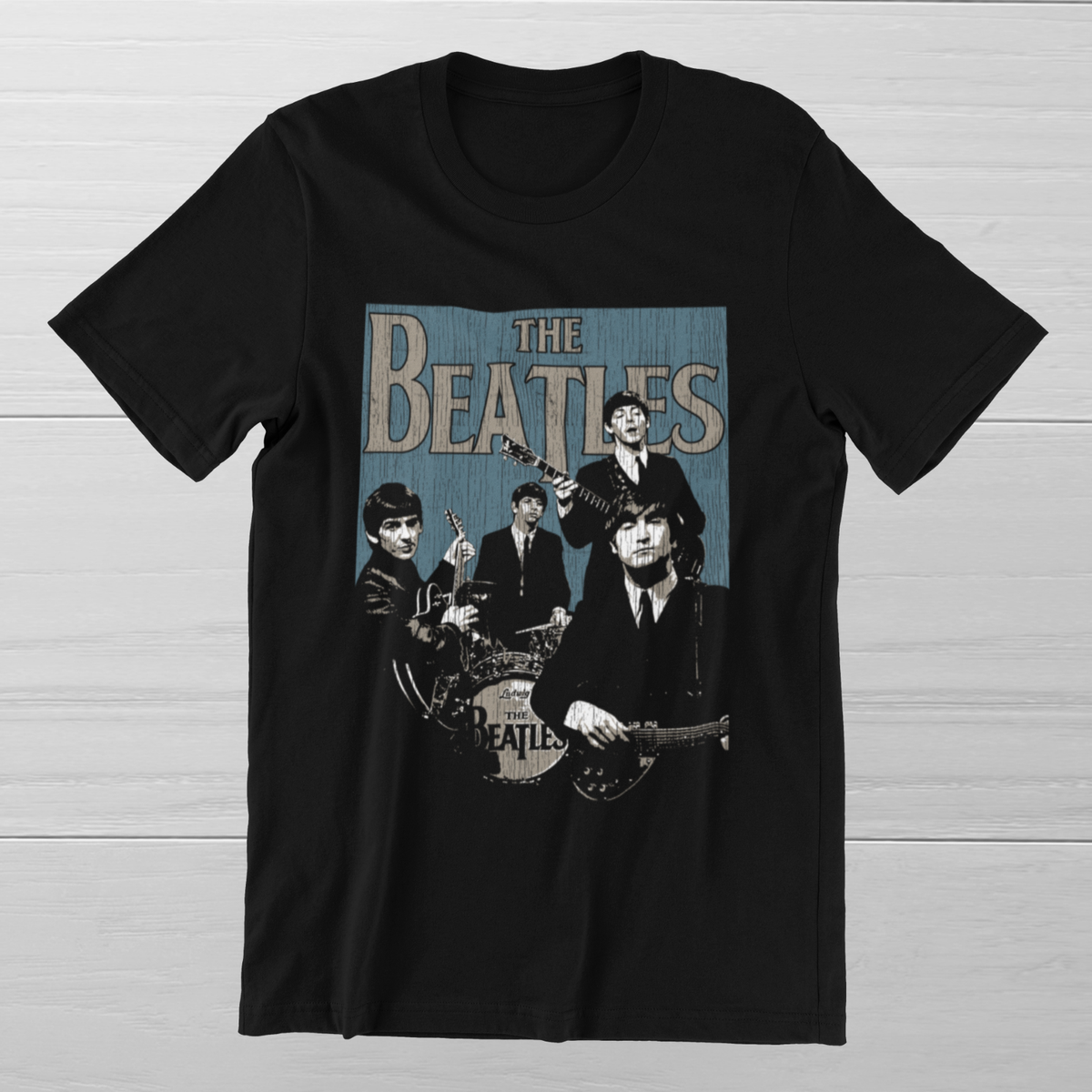THE BEATLES T-Shirt 60s Liverpool Psychedelic Rock Band on Ring