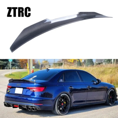 #ad Carbon Fiber Trunk Wing Spoiler For AUDI A4 S4 B9 B9.5 sedan 2017 2024 $169.00
