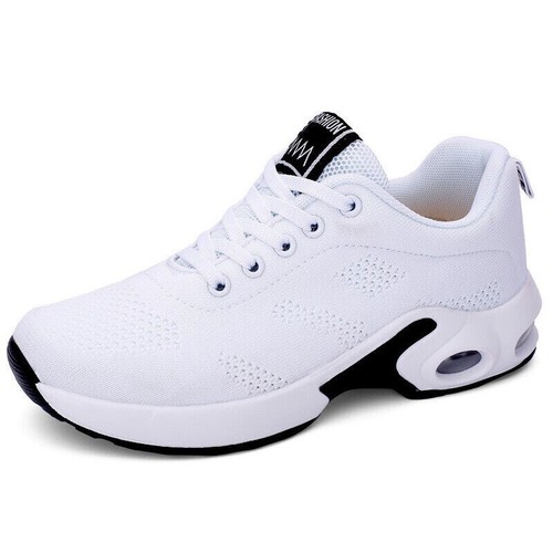 Women's Air Cushion Running Trainers - Breathable Lace-Up Gym Shoes Lightweight - Picture 21 of 24