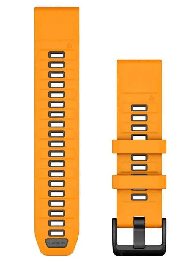 Garmin QuickFit 22 Watch Bands Spark Orange/Graphite Silicone 010