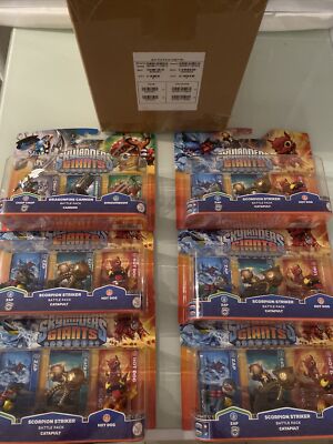 Bündel 6 Packung 3 Figuren Skylanders Giants Schlacht Dragon Fire Canon +