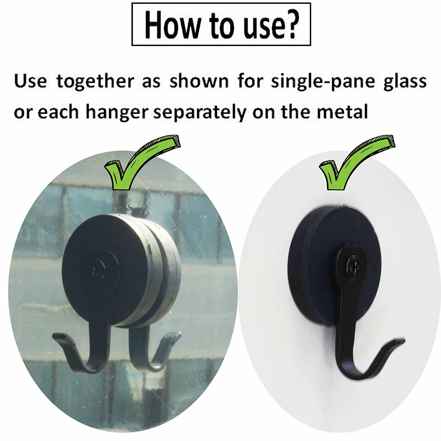 Wreath Hanger Hooks 2Pack Won't scratch，for Steel Doors，Up