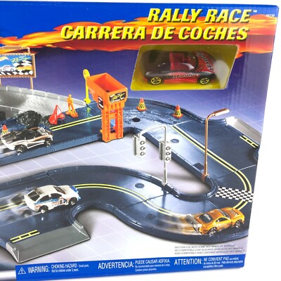 Hot Wheels RALLY RACE Playset Handy MX48 Turbo 2003 SEALED 65739
