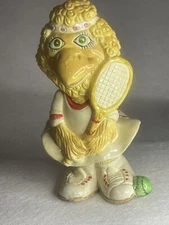 Tennis Playing Bird Bank 1984 Small World Imports