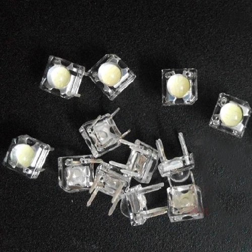 1000PCS NEW 5mm 4pin Piranha LED White Super Bright LED light