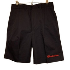 Vintage Riverside Size 29 Budweiser Blue Pleated Uniform Shorts New-2nds