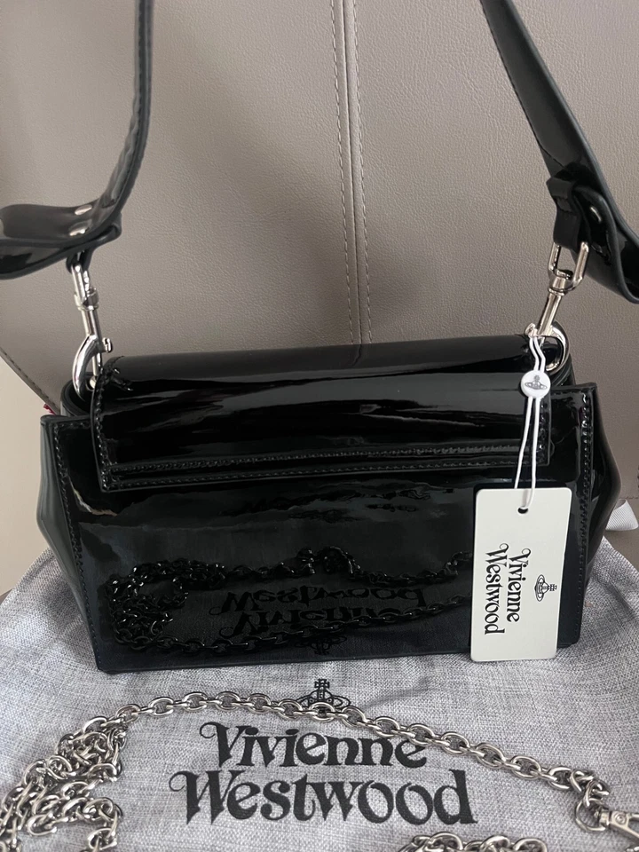 Vivienne Westwood black Medium Tote Bag Shoulder Bag outlet - Image 4 of 4