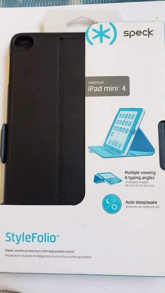NEW Speck Ipad mini 4 Style Folio, Auto Sleep/wake, Multiple Views Case/Stand - Image 2 of 4