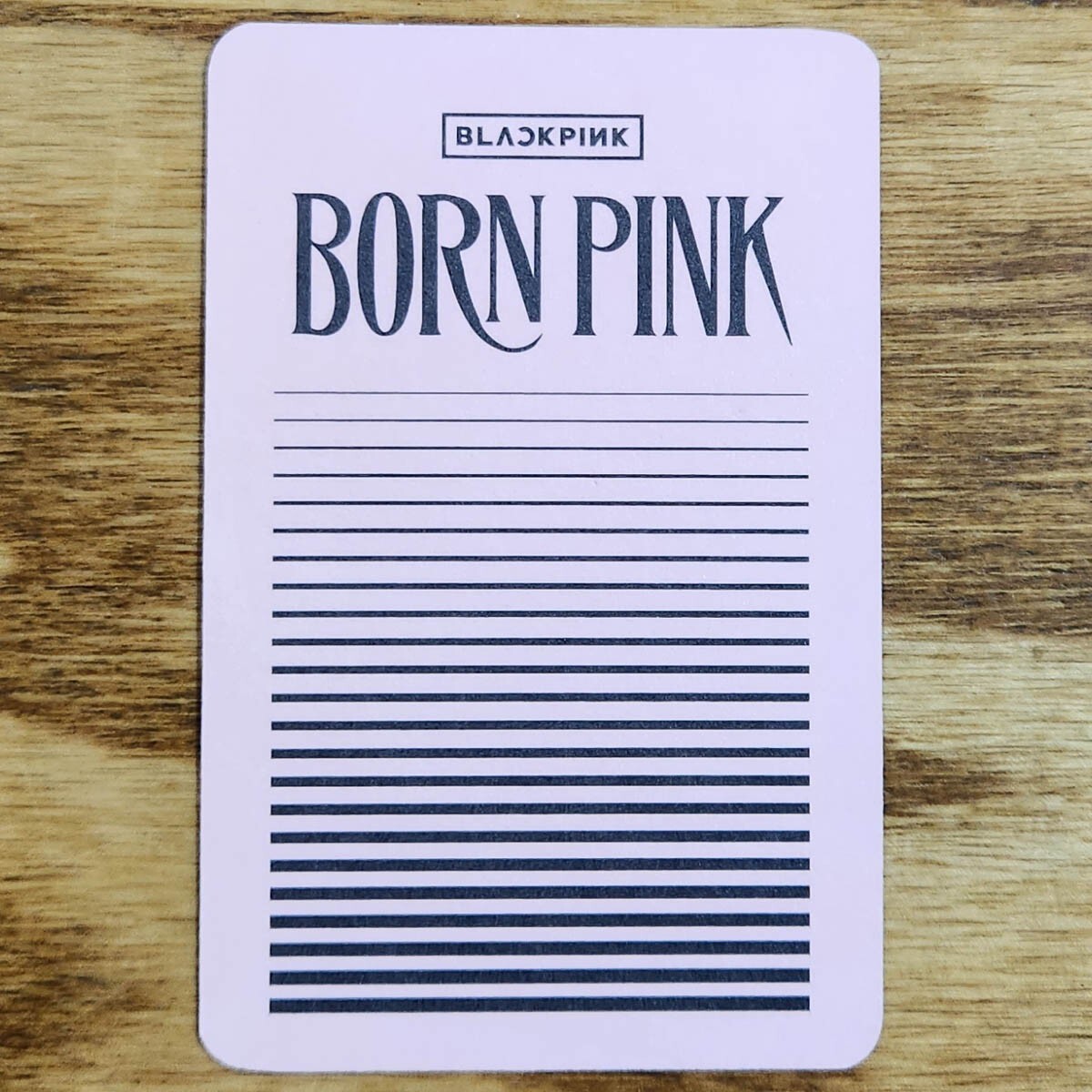Jennie Official Photocard BlackPink Born Pink World Tour Seoul MD