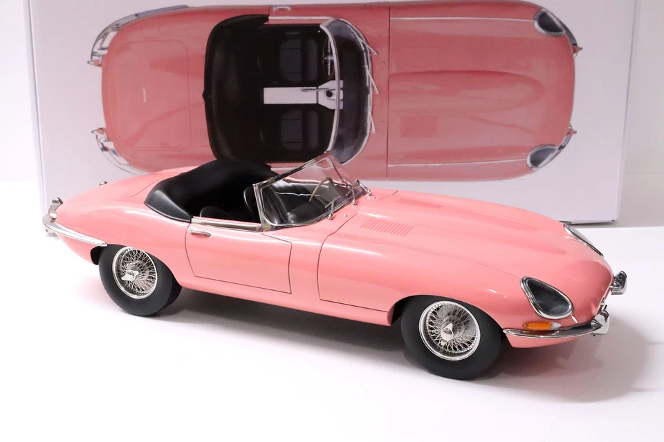 1:12 NOREV Jaguar Cabriolet 1962 Rose - Édition Limitée 300 Pièces - Photo 2/4