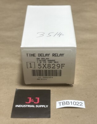 NEW IN BOX- Dayton Time Delay Relay 5X829F On Delay Timing Range 1.8-180Sec  