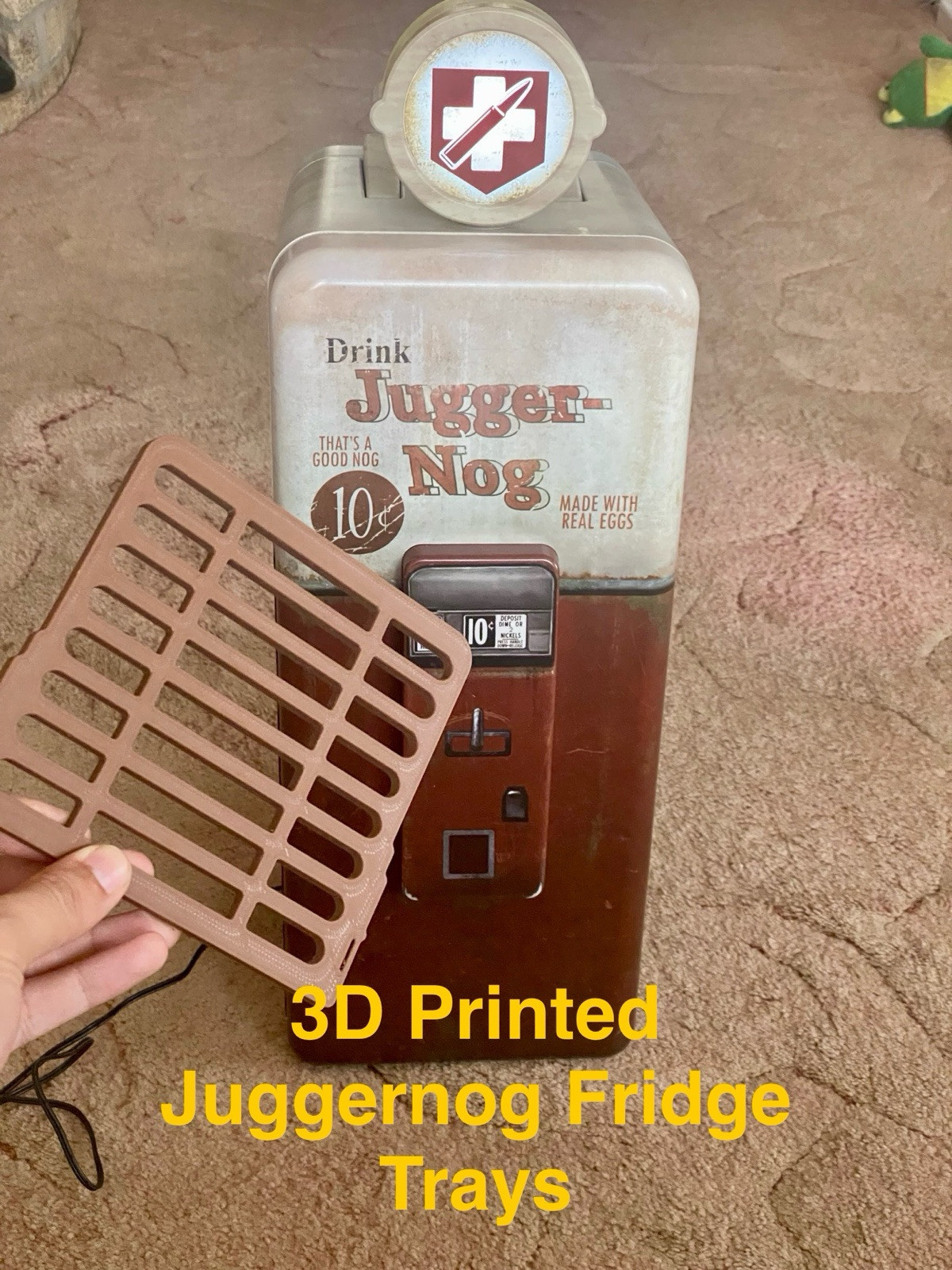 2x Shelves for Juggernog Mini fridge 3D (FRIDGE NOT INCLUDED) COD