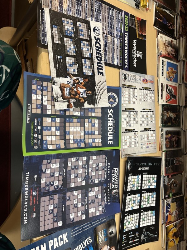 25 Different Minnesota Timberwolves Schedules Including 6 Magnet Ones Edwards