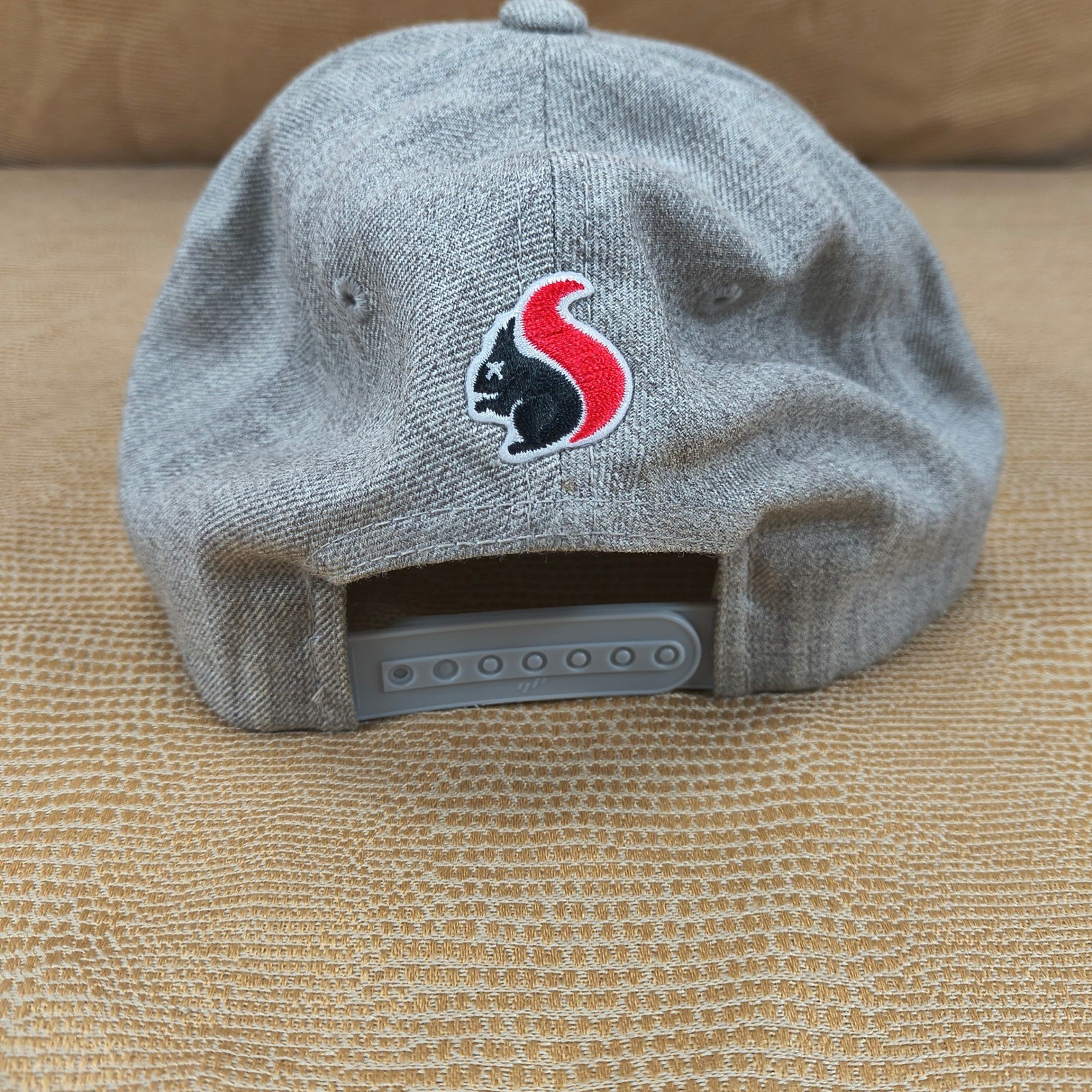 Blind Squirrel Snapback Hat Gray Embroidered Base… - image 4