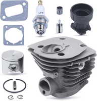 44MM Nikasil ÜBerzogen Zylinder Kolben Dichtung Kit FüR Husqvarna 350 351 353 34