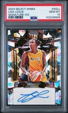 2024 Panini Select Wnba Signatures #SGLL Lisa Leslie Signature-Ice PSA 10
