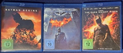 Batman Begins, The Dark Knight und The Dark Knight Rises - Trilogie - 3 Blurays