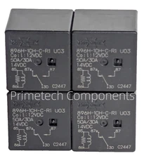 (Pack of 4) 896H-1CH-C-R1-U03-12 Song Chuan High Power  Relay, 50A 12VDC, SPDT