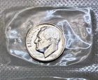 1955 Silver Proof Roosevelt Dime Ten-Cent Coin 10c taken from US Mint Proof Set