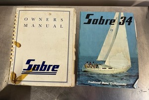 1979 Sabre 34 Owners Manual & Brochure Yacht Yachts Westerbeke Vintage Sail
