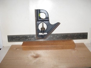 Vintage Stanley No. 22 Combination Square 12inch w/ 2 levels, USA